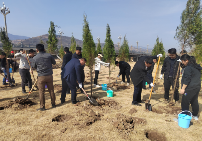 地建关天公司联合光泰咨询公司开展植树运动 -  尊龙凯时